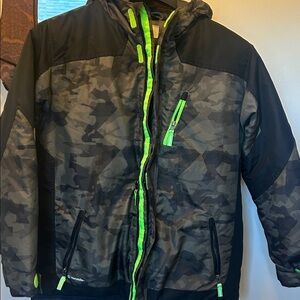 Champion Camouflage Jacket with Neon Highlights